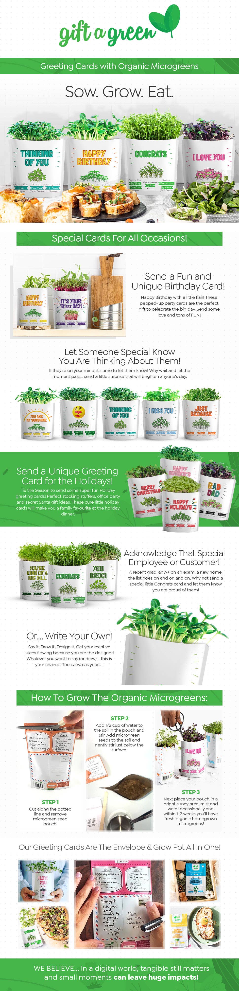 Rad Dad Organic Microgreens Grow Card
