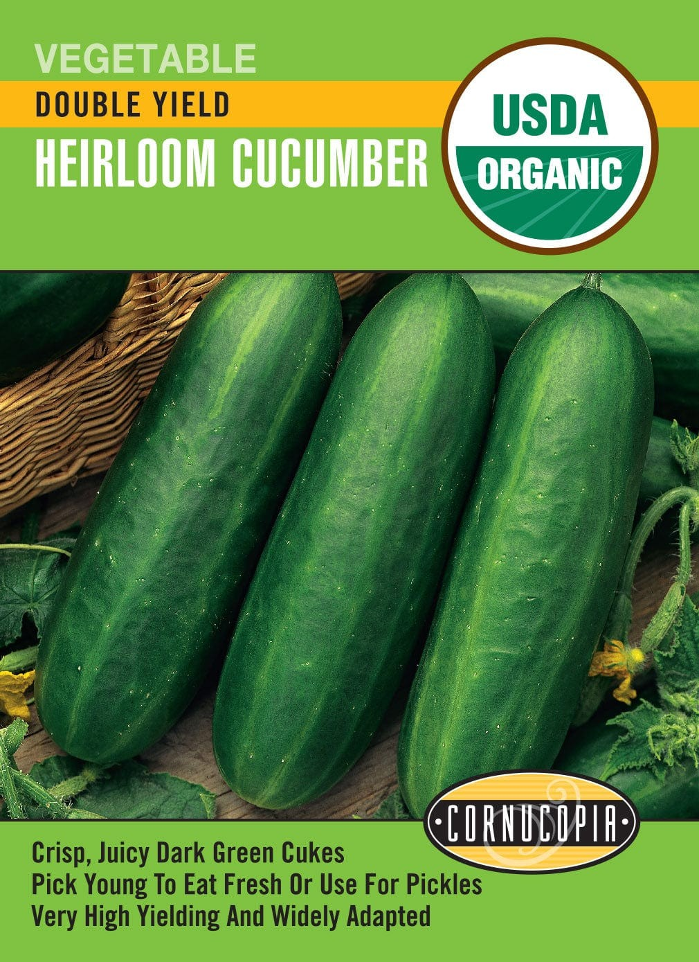Cucumber - Double Yield - Organic
