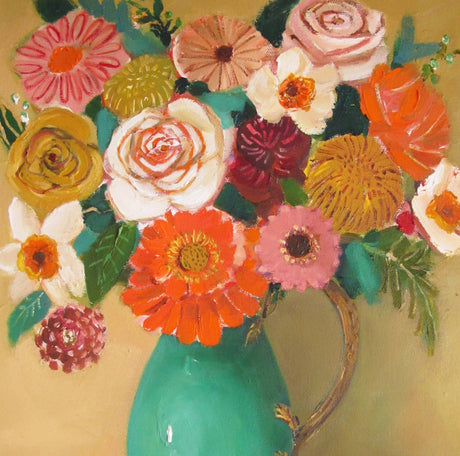 Wheat Roses Art Print