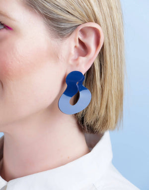 Wave Asymmetric Stud Earrings
