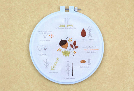 Autumn - Embroidery Stitch Sampler
