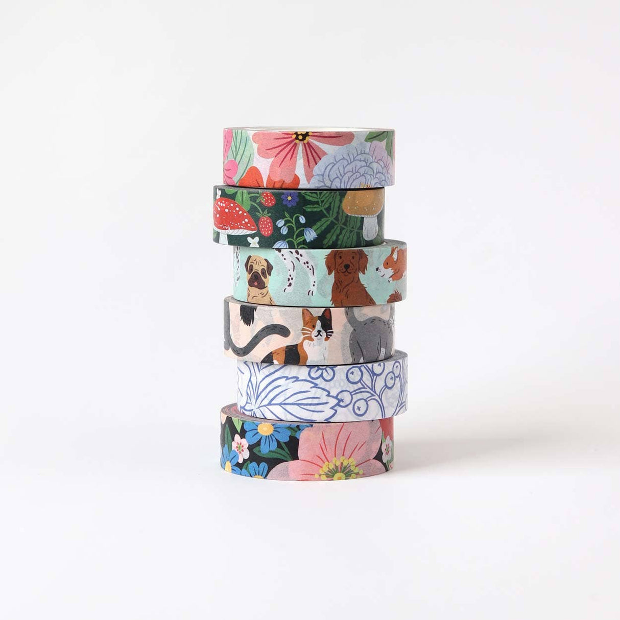 Blue Garden Washi Tape