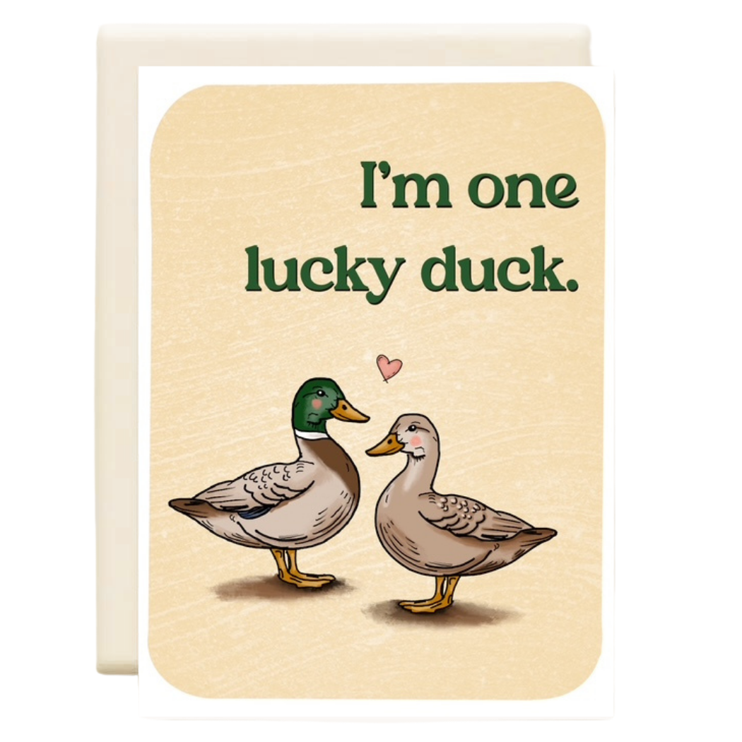 Luck Duck Greeting Card