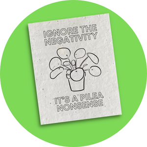 Pilea Nonsense - Colour-me-in Postcard