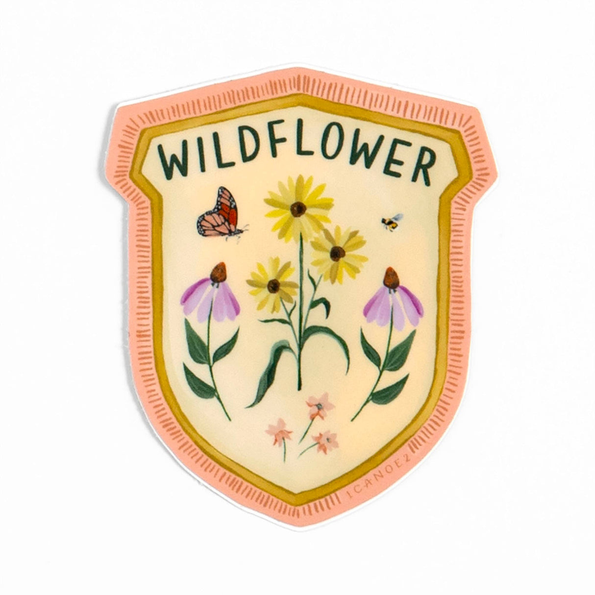 Wildflower Badge Decal Sticker