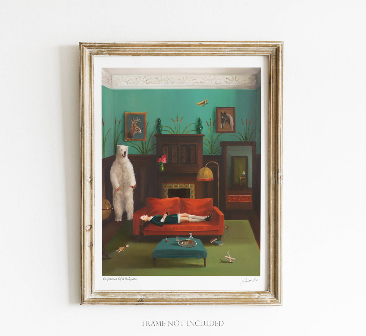 Confessions Of A Babysitter Art Print