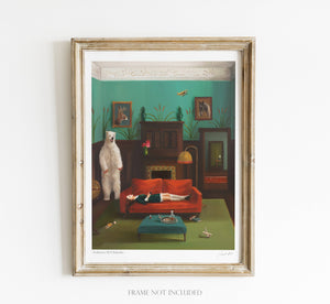 Confessions Of A Babysitter Art Print
