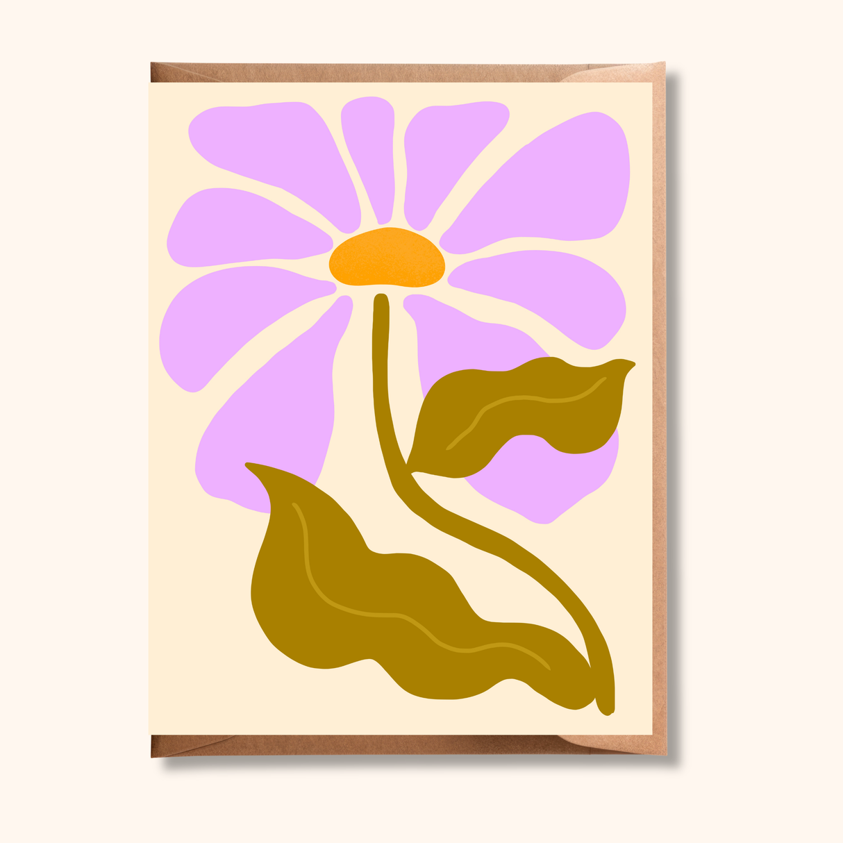 Bold Retro Daisy Greeting Card