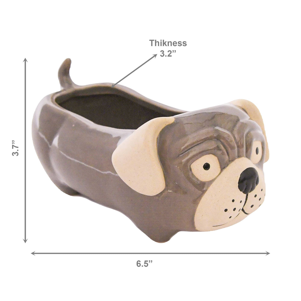 Dog Ceramic Planter