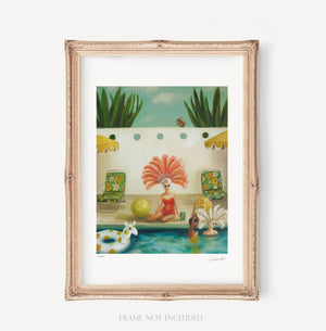 Poolside Art Print