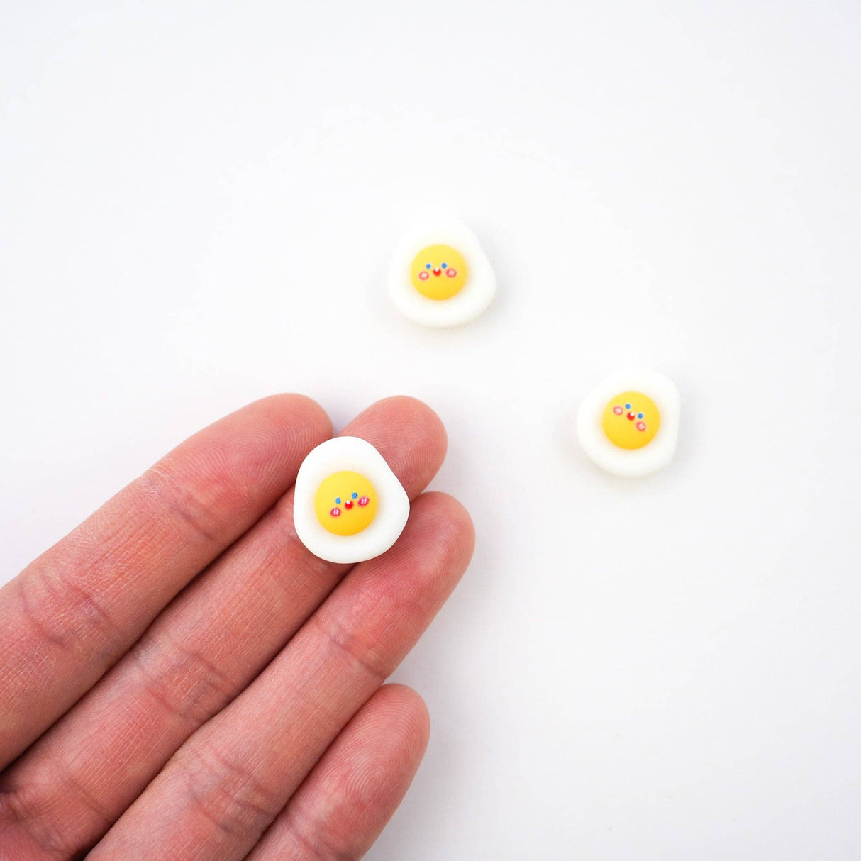Tiny Fried Egg Pin