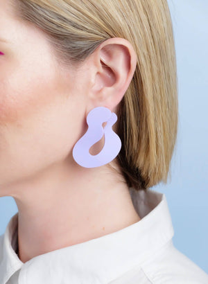 Wave Asymmetric Stud Earrings
