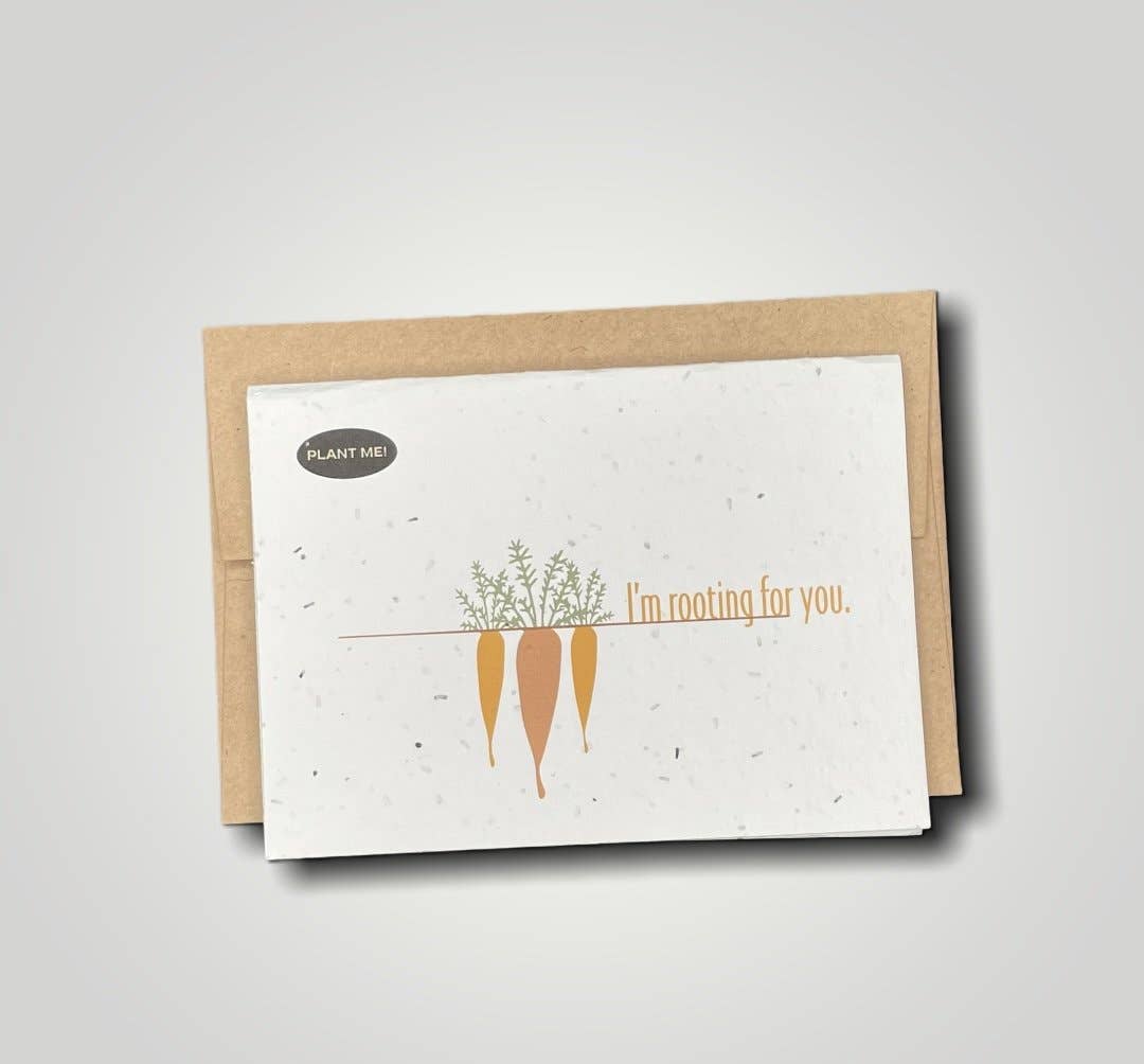 Rooting for You Plantable Greeting Card