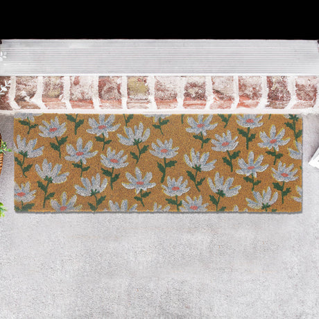 Coir Door Mat Shasta Daisy