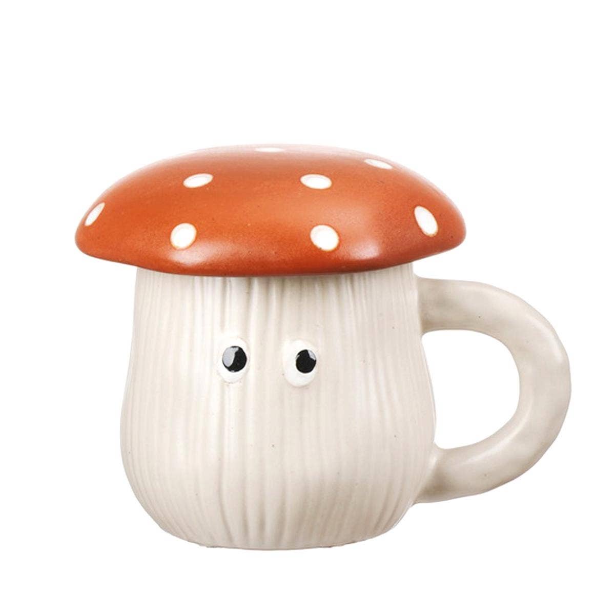 Cute Mushroom Mug with Lid