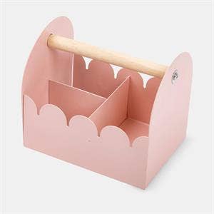 Metal Pink Wiggle Edge Caddy