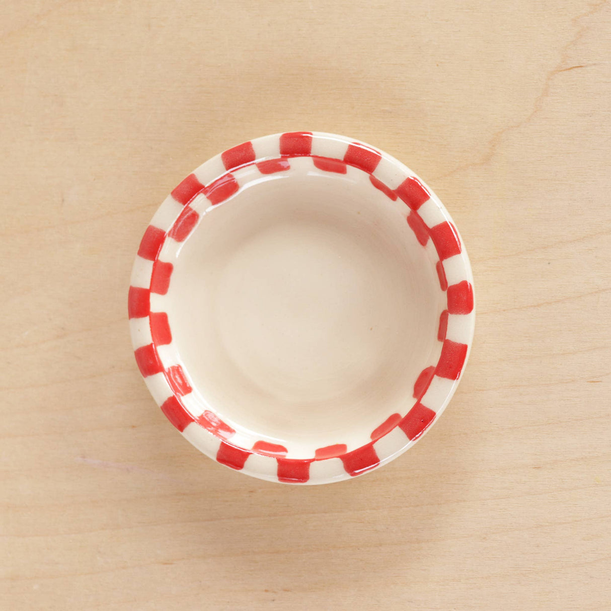Ceramic Mini Checkerboard Ring Dish