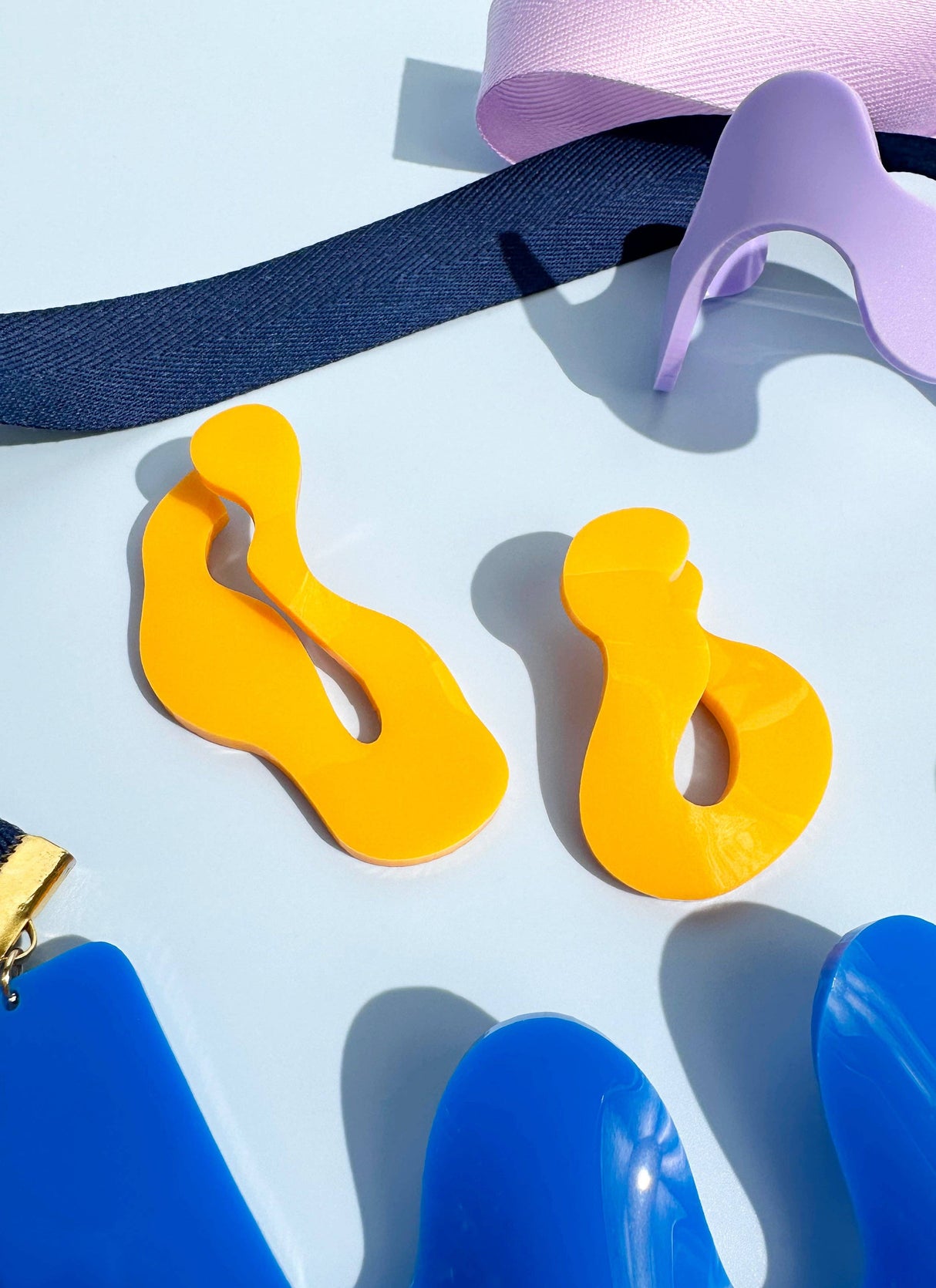 Wave Asymmetric Stud Earrings