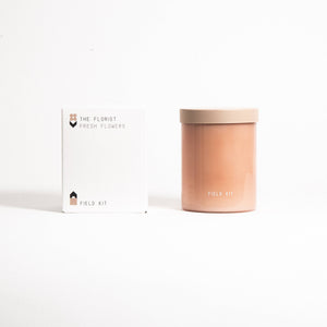 The Florist Glass Candle - Fresh Flowers