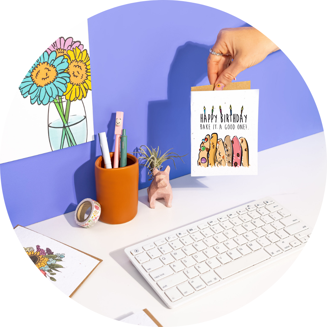 Flower Stems - Greeting Card