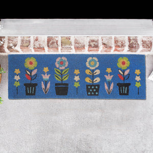 Coir Door Mat - Triple Florals