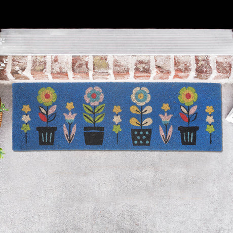 Coir Door Mat - Triple Florals