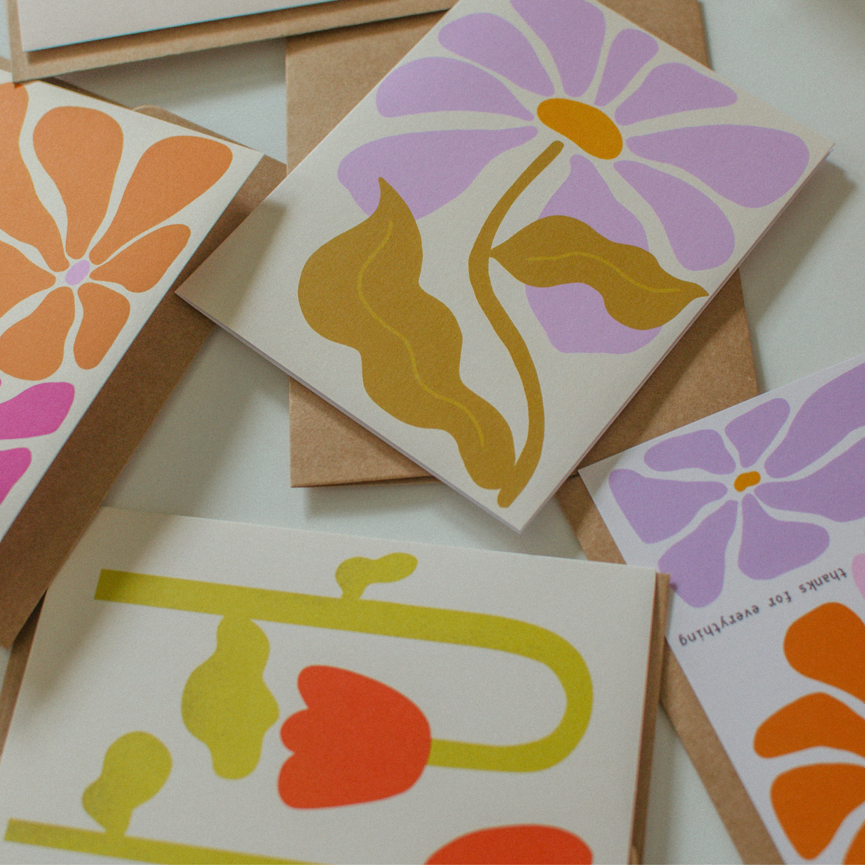 Bold Retro Daisy Greeting Card