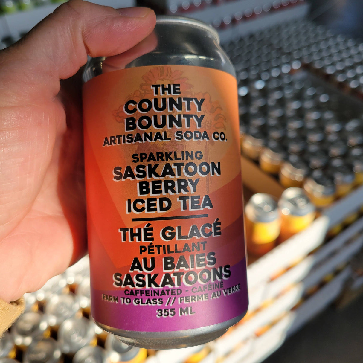 Saskatoon Berry Iced Tea