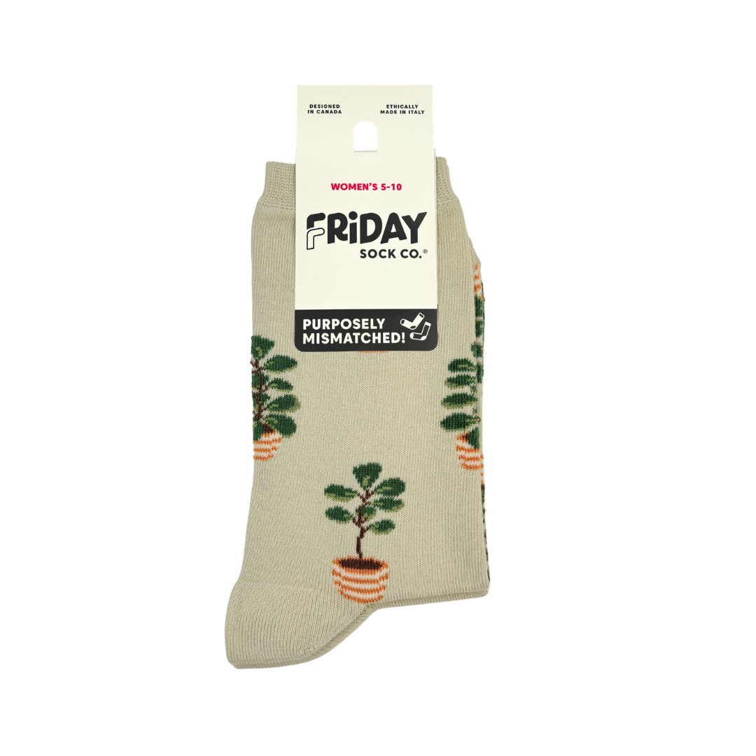 Women's Big House Plant Crew Socks