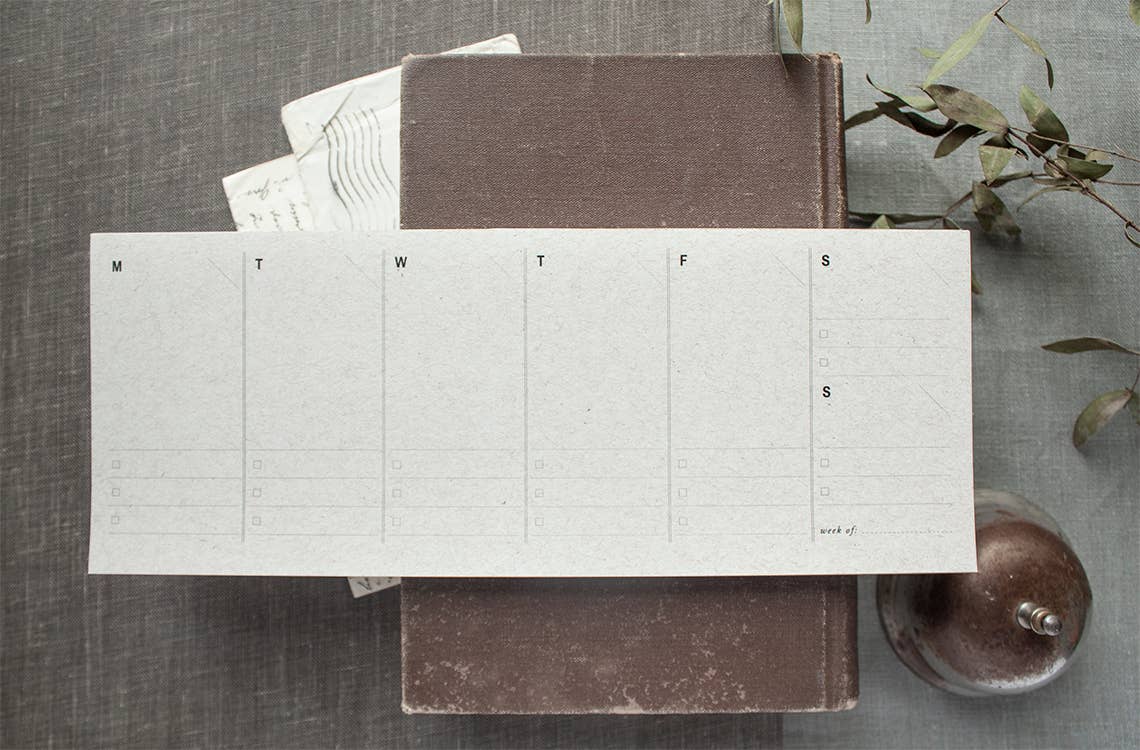 Weekly Planner Paper Notepad
