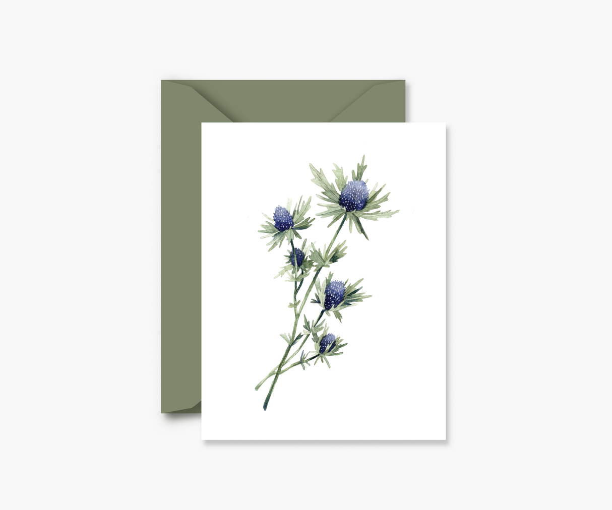 Blue Thistle Everyday Greeting Card