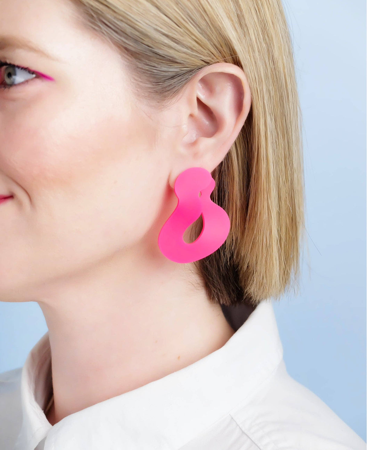 Wave Asymmetric Stud Earrings