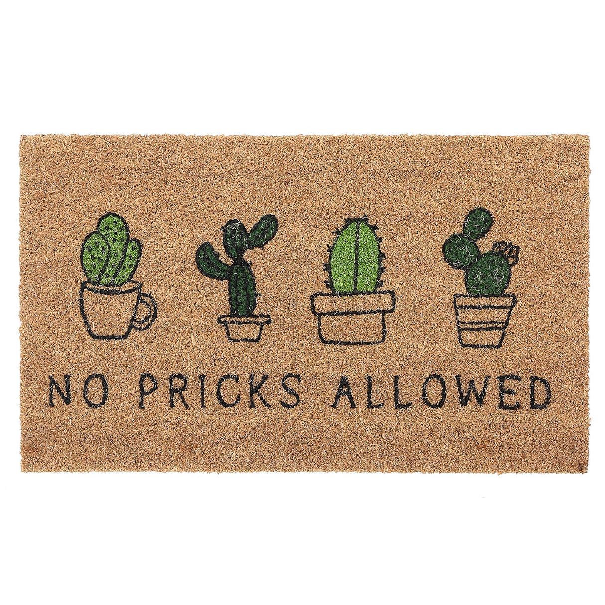 Coir Door Mat- No Pricks Allowed