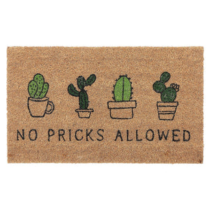 Coir Door Mat- No Pricks Allowed