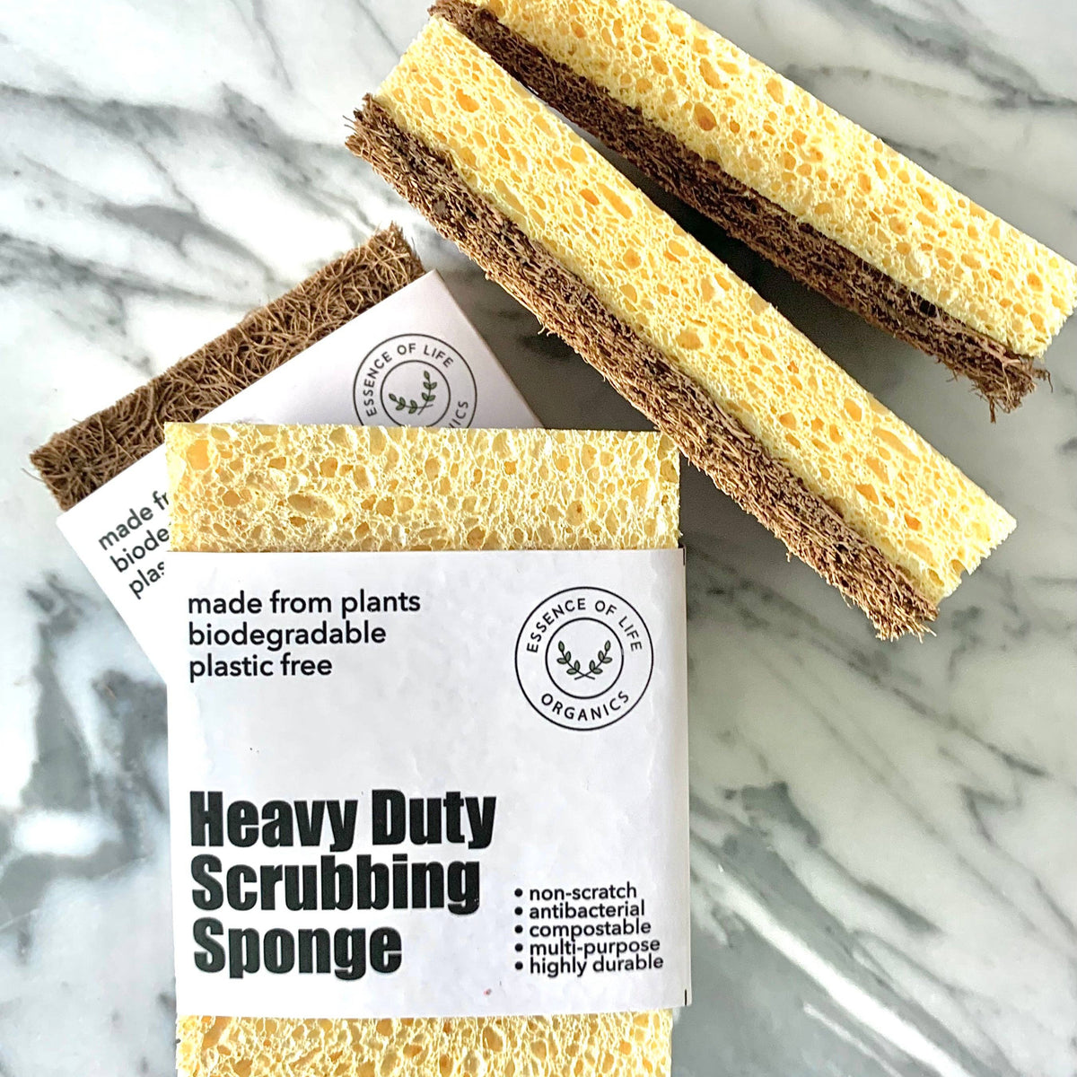 100% Plant-Based Heavy Duty Scrubbing Sponge – Green Thumb Garden Centre
