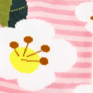 Women's Pink Stripes Crew Socks