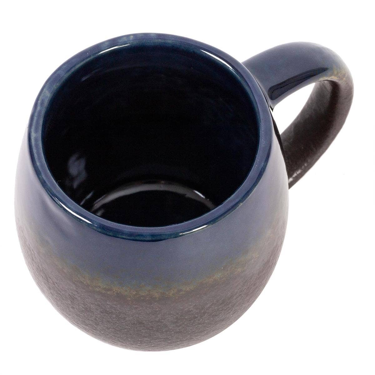 Truu Design Elegant Dark Blue Reactive Glaze Ceramic Mug