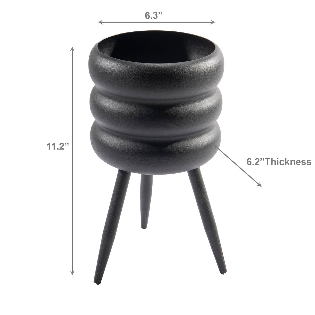 Round Metal Bubble Planter with Legs