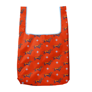Weenie Starburst Pattern Foldable Nylon Tote