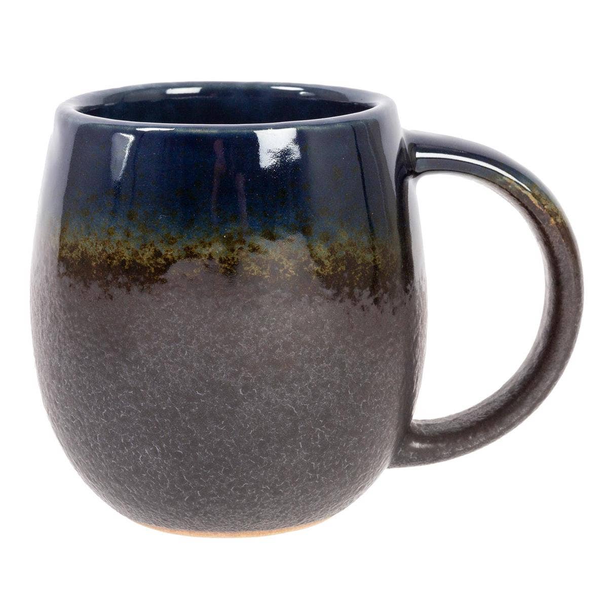 Truu Design Elegant Dark Blue Reactive Glaze Ceramic Mug