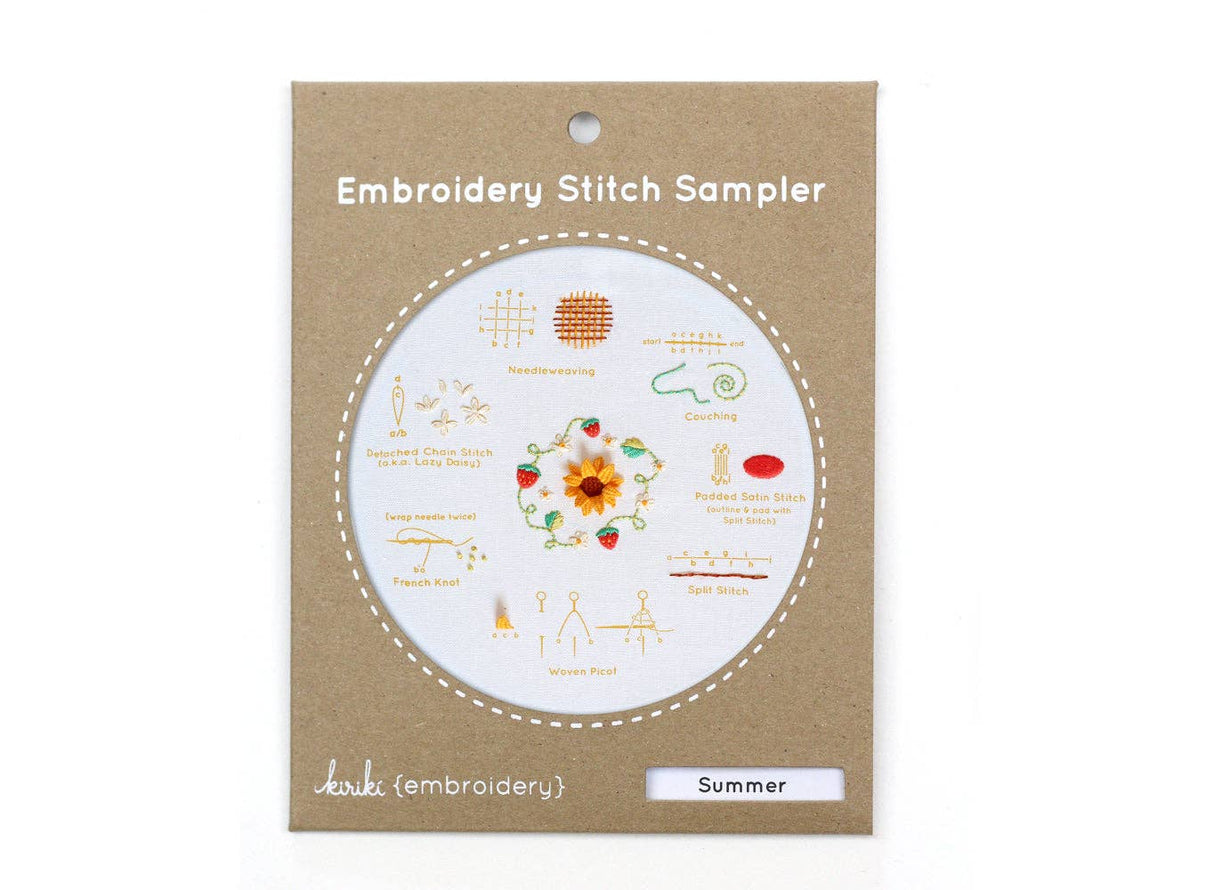 Summer - Embroidery Stitch Sampler