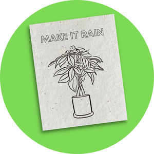 Make it Rain - Colour-me-in Postcard