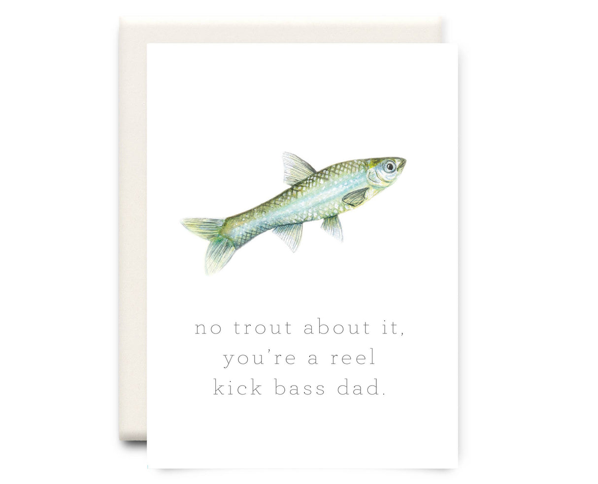 Kick Bass Dad Greeting Card
