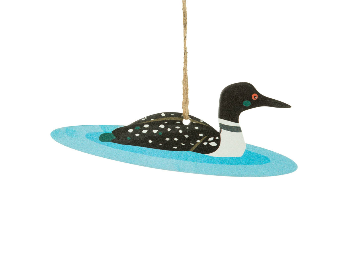 5.5" Metal Loon Ornament