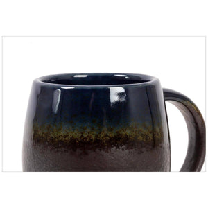 Truu Design Elegant Dark Blue Reactive Glaze Ceramic Mug