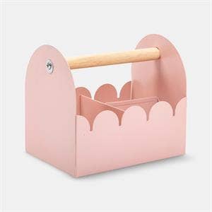 Metal Pink Wiggle Edge Caddy