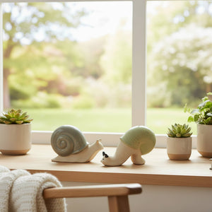 Ceramic Pot Snail Hanger Décor