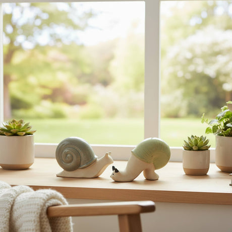Ceramic Pot Snail Hanger Décor