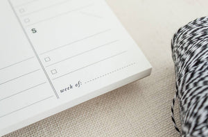 Weekly Planner Paper Notepad