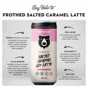 Frothed Salted Caramel Oat Latte
